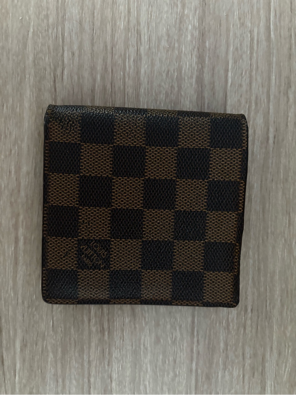 Louis Vuitton Brown & Dark Brown Damier Bifold Card Holder